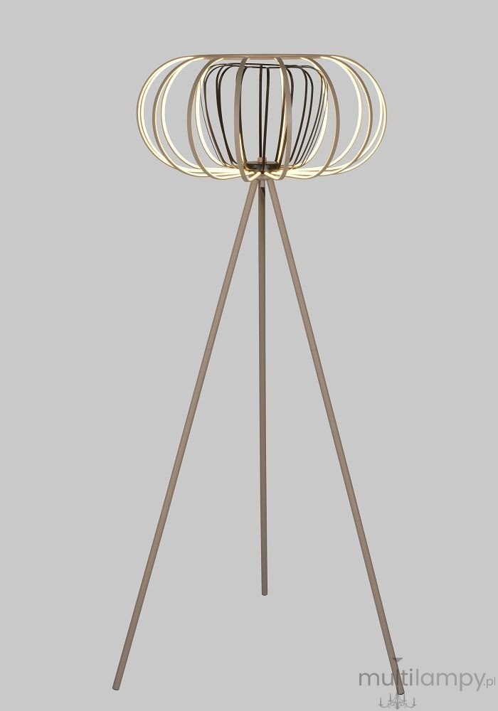 Salo lampa podłogowa LED 48W piaskowa czarna 3033-113S