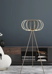 Salo lampa podłogowa LED 48W piaskowa czarna 3033-113S