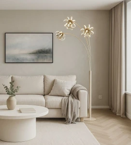 Salo lampa podłogowa 3xLED 26W piaskowa czarna 3033-313