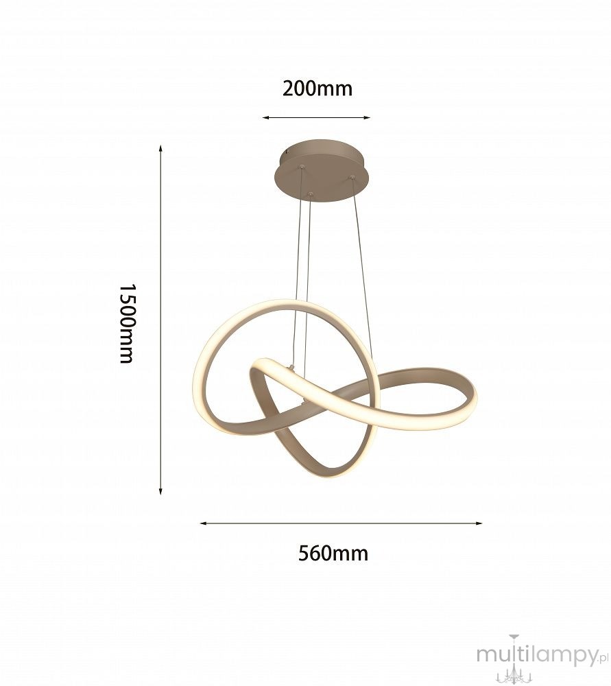 Bandol lampa wisząca LED 38W piaskowa 6064-113S