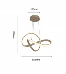 Bandol lampa wisząca LED 38W piaskowa 6064-113S
