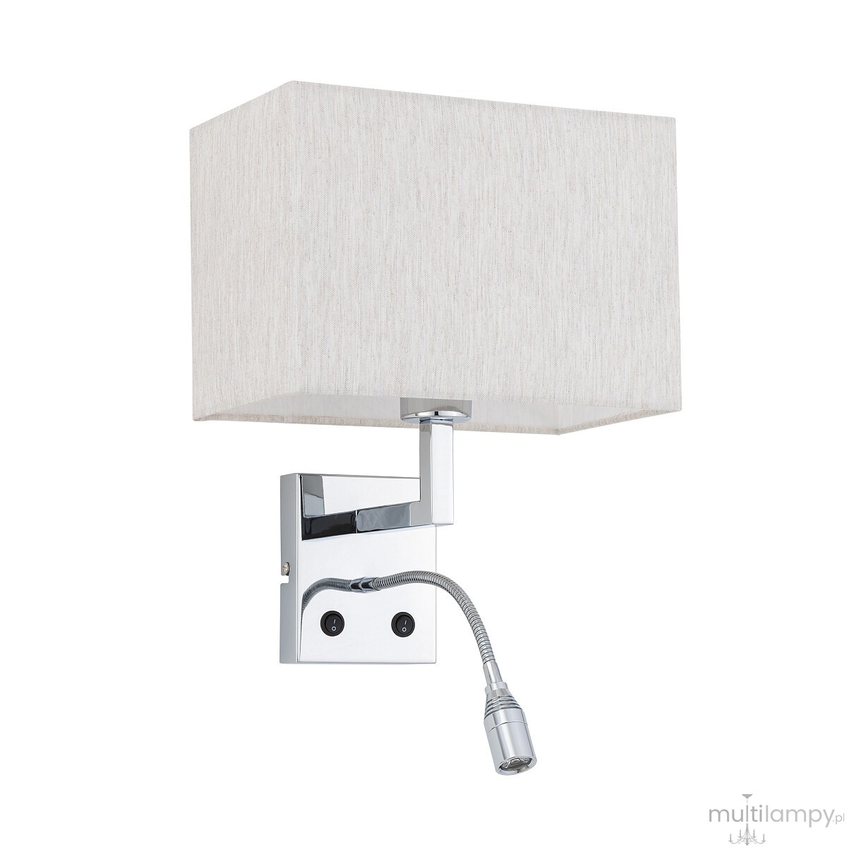 Hotel Mood kinkiet 1xE27 + LED 2,2W chrom/kremowy 11785