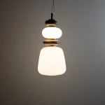 Ceramic lampa wisząca LED 12W 3000K złoty 11702