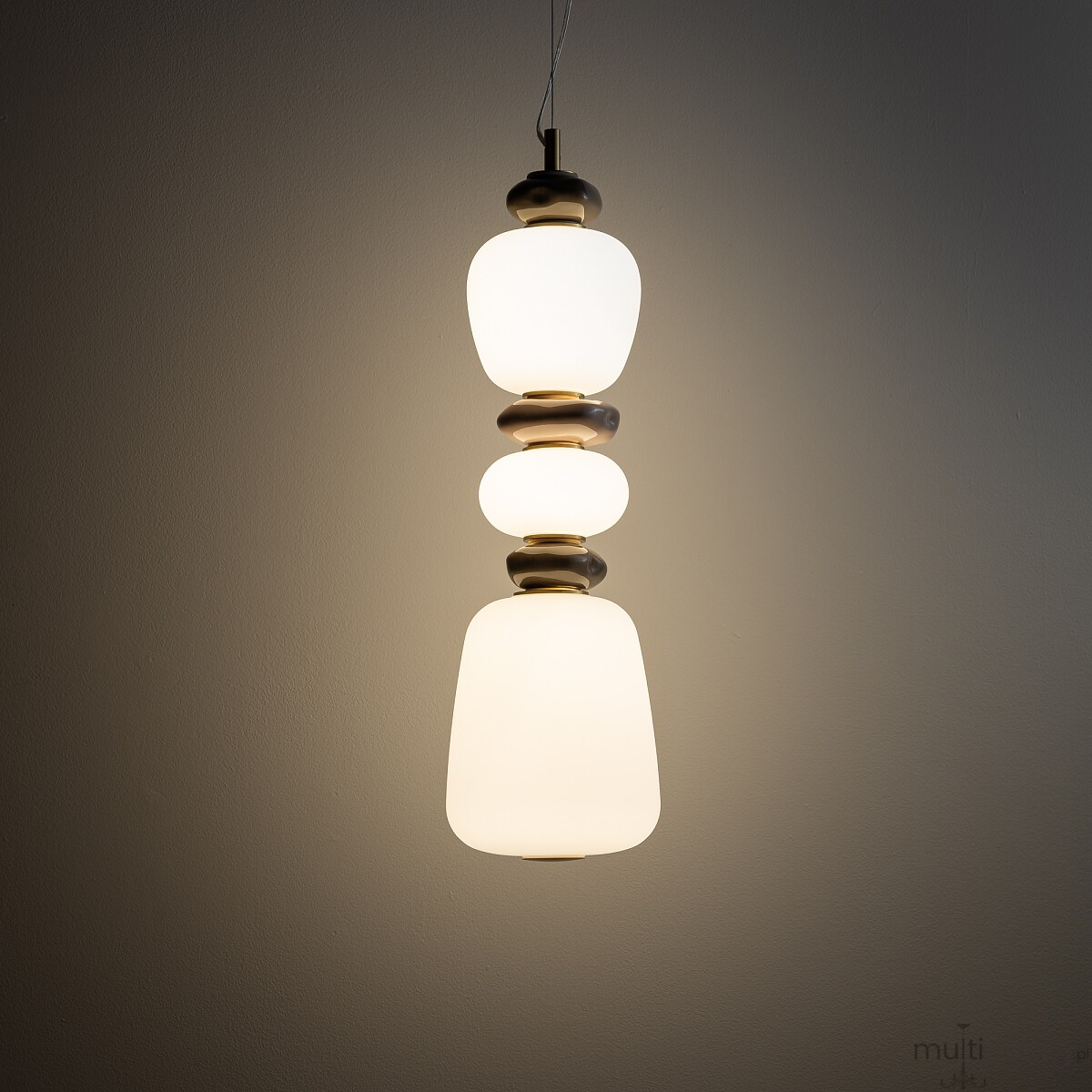 Ceramic lampa wisząca LED 19W 3000K złoty 11701