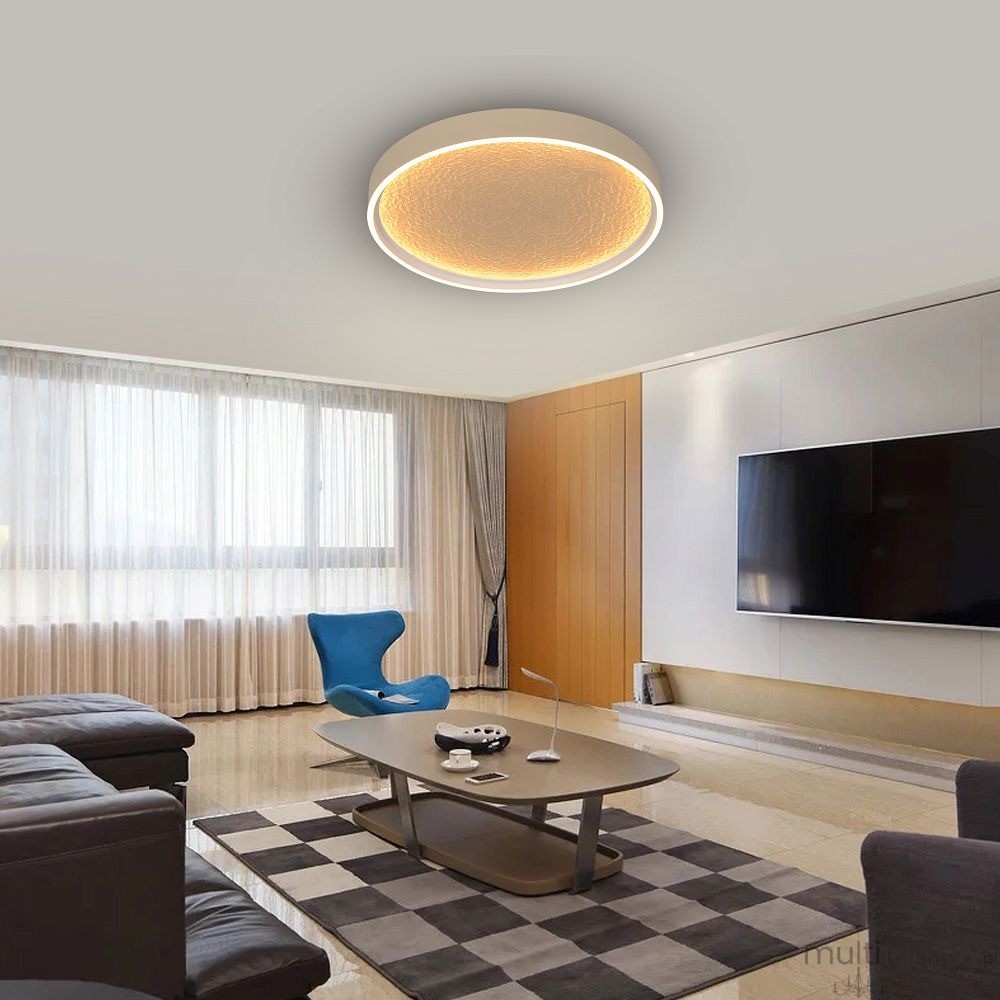 Bormes plafon LED 40W piaskowy złoty 9069-113M