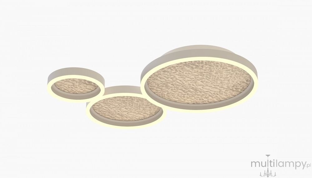 Bormes plafon 3xLED 44W piaskowy złoty 9069-313