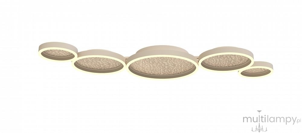 Bormes plafon 5xLED 72W piaskowy złoty 9069-513