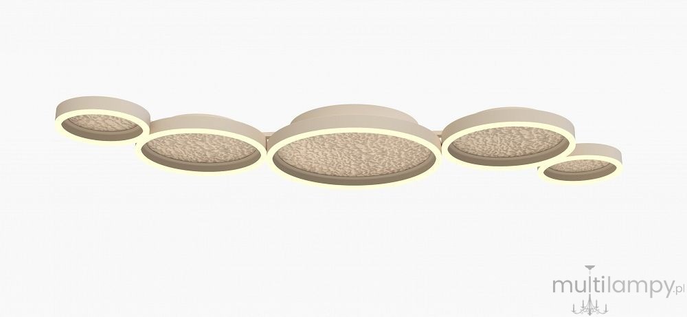Bormes plafon 5xLED 72W piaskowy złoty 9069-513
