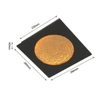 Toulon kinkiet LED 12W czarny złoty 4044-204S