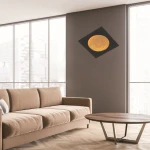 Toulon kinkiet LED 12W czarny złoty 4044-204S
