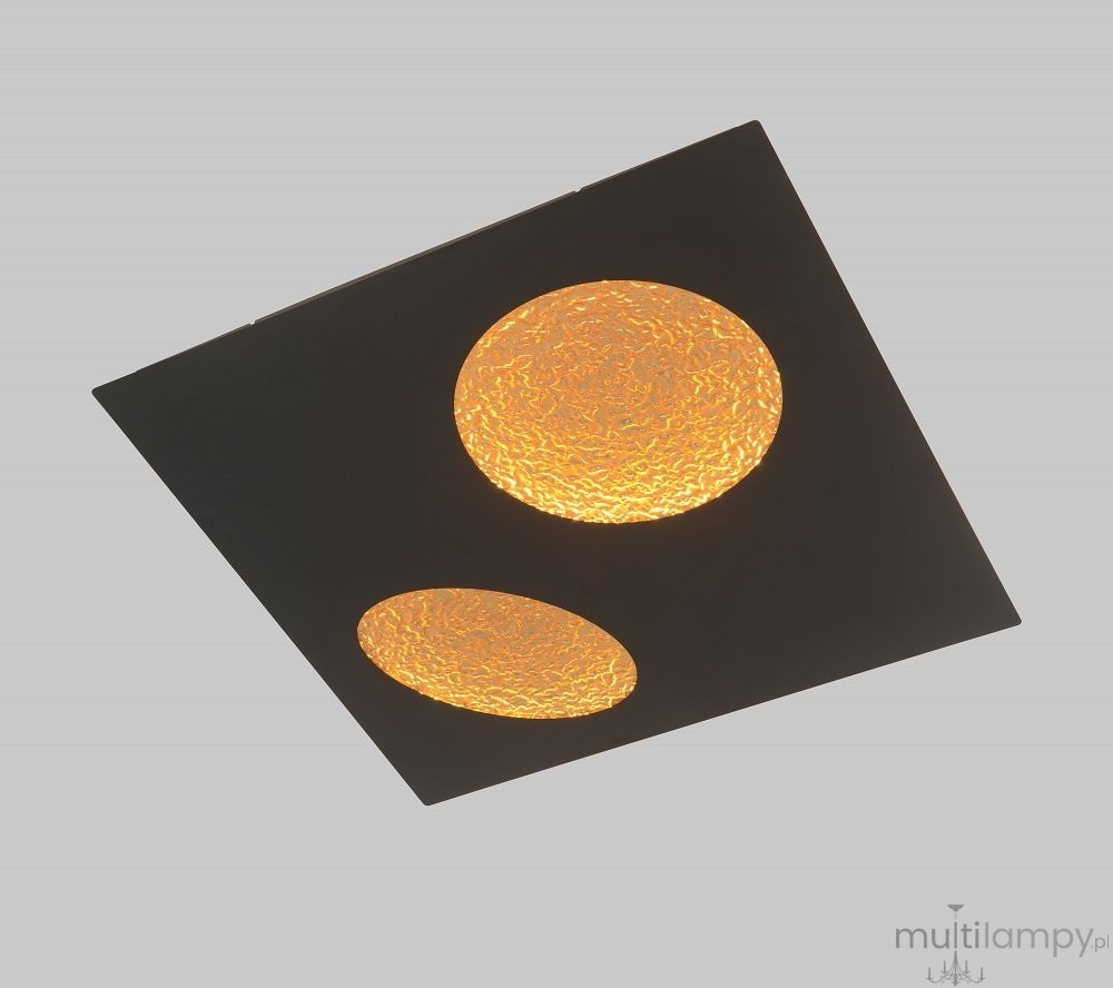Toulon kinkiet 2xLED 36W czarny złoty 4044-304