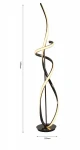 Bandol lampa podłogowa LED 42W czarny chrom 3064-105