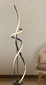 Bandol lampa podłogowa LED 42W czarny chrom 3064-105