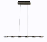 Cassis lampa wisząca 6xLED 33W czarny chrom 7066-702
