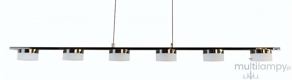 Cassis lampa wisząca 6xLED 33W czarny chrom 7066-702