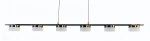 Cassis lampa wisząca 6xLED 33W czarny chrom 7066-702