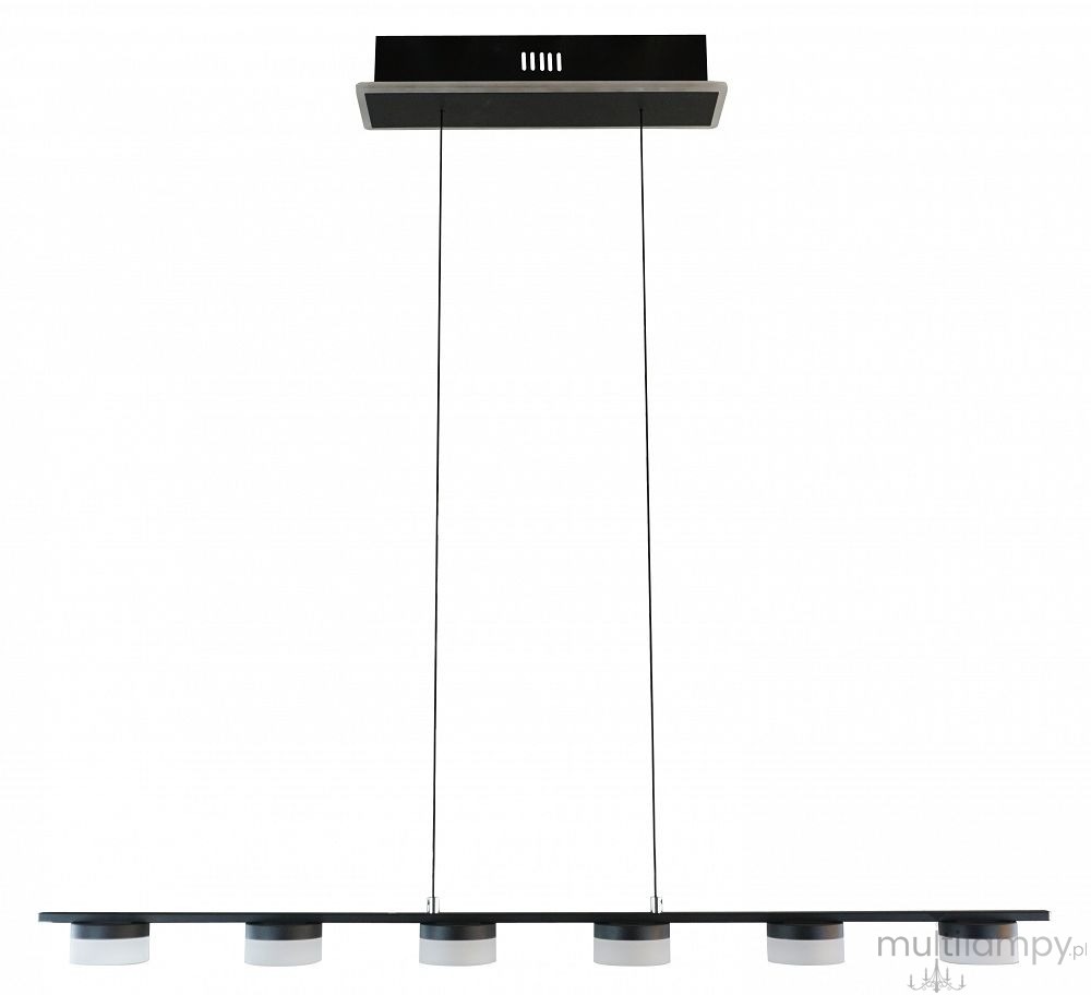 Cassis lampa wisząca 6xLED 33W czarny chrom 7066-702