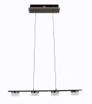 Cassis lampa wisząca 4xLED 24W czarny chrom 7066-502