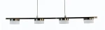 Cassis lampa wisząca 4xLED 24W czarny chrom 7066-502