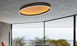 Bormes plafon LED 40W czarny złoty 9069-102