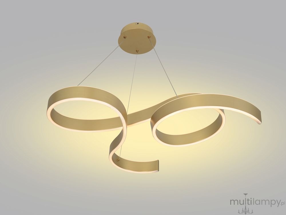 Martialo lampa wisząca LED 48W złota 6213-0115