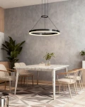 Perpignon lampa wisząca LED 30W czarny chrom 6049-0110