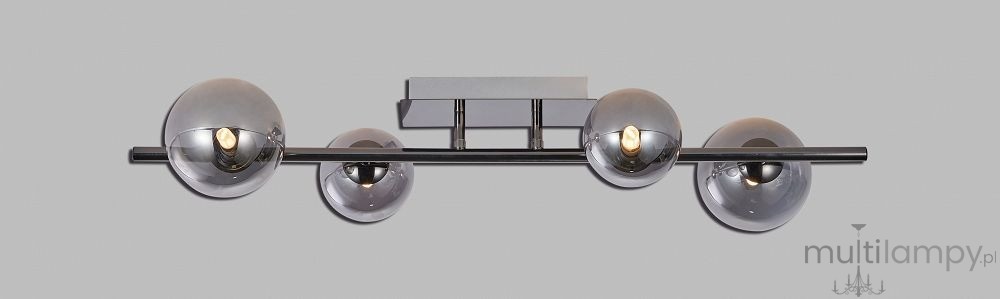 Sevilla lampa sufitowa 4xG9 czarny chrom dymiony 9214-0410