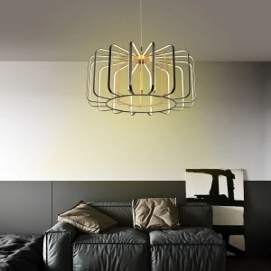 Xara lampa wisząca LED 35W czarna złota 6210-0110L