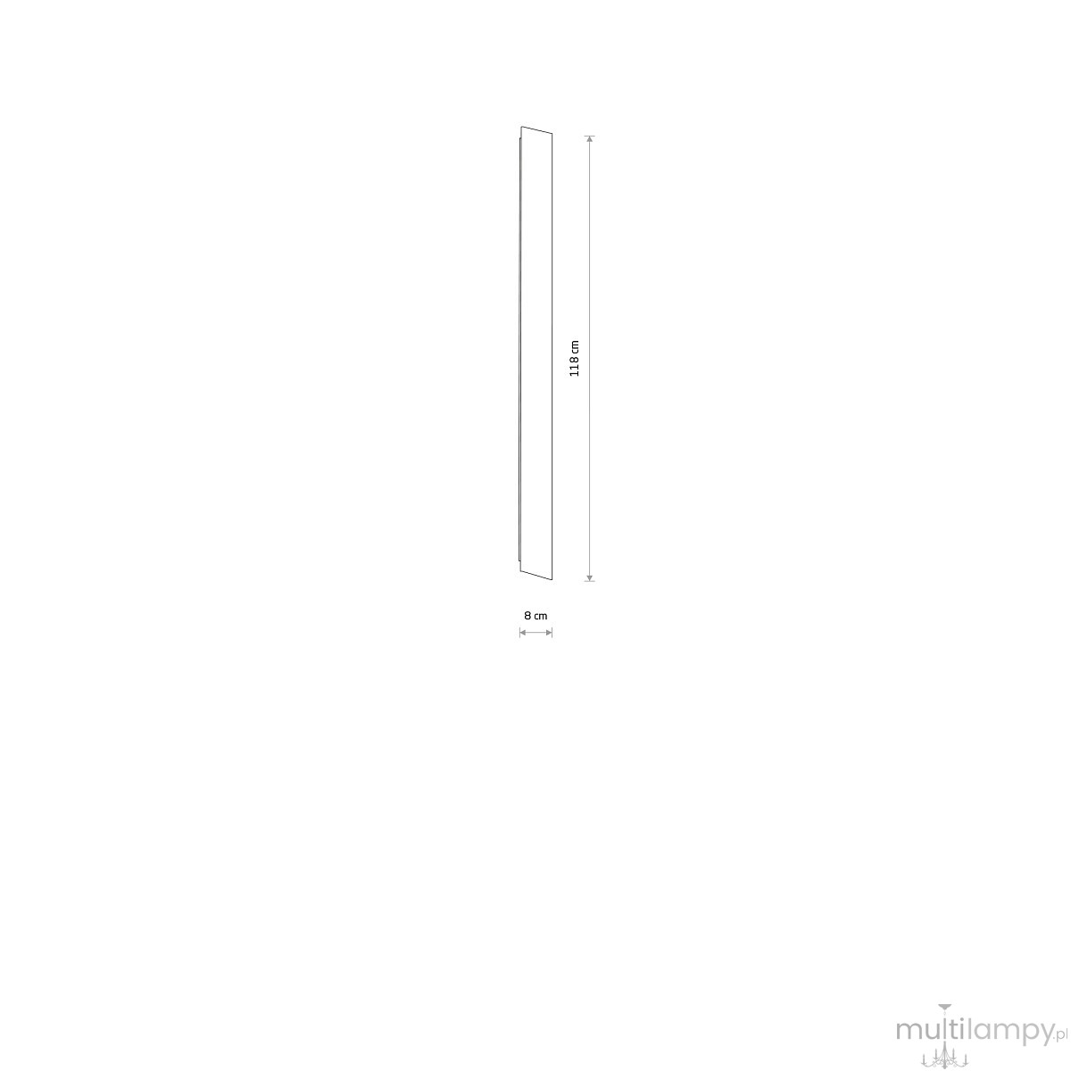 Comma M kinkiet LED 25W 3000K czarny 11877