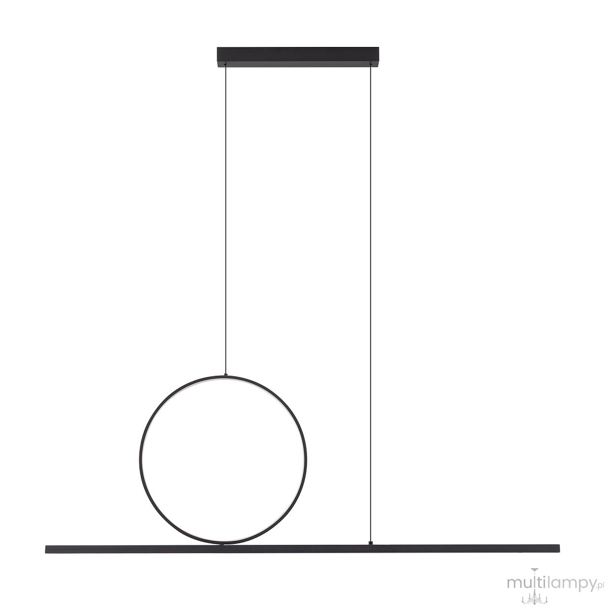 Lineo LED lampa wisząca 39W 3000K czarna 11879