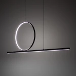 Lineo LED lampa wisząca 39W 3000K czarna 11879