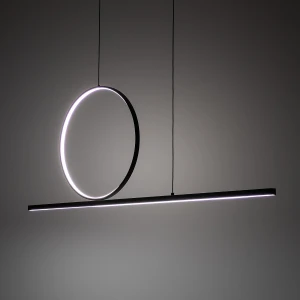 Lineo LED lampa wisząca 39W 3000K czarna 11879