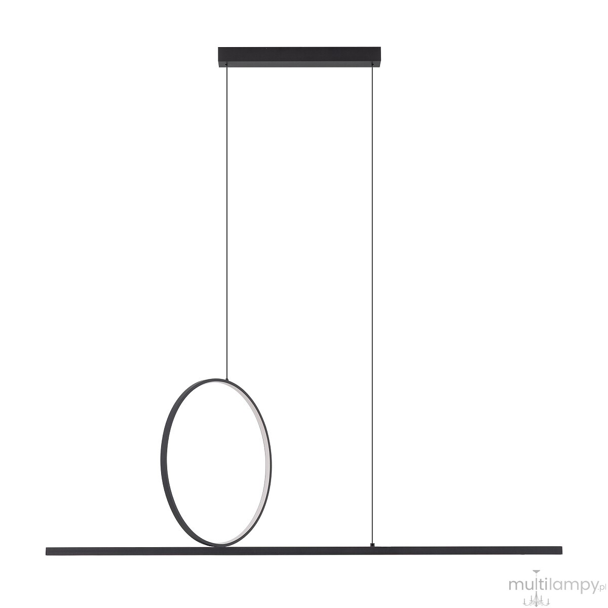 Lineo LED lampa wisząca 39W 3000K czarna 11879