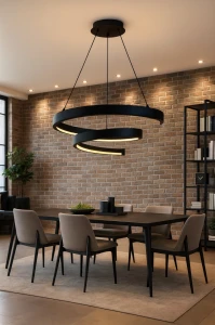 Toppo lampa wisząca LED 56W czarna 6032-0110