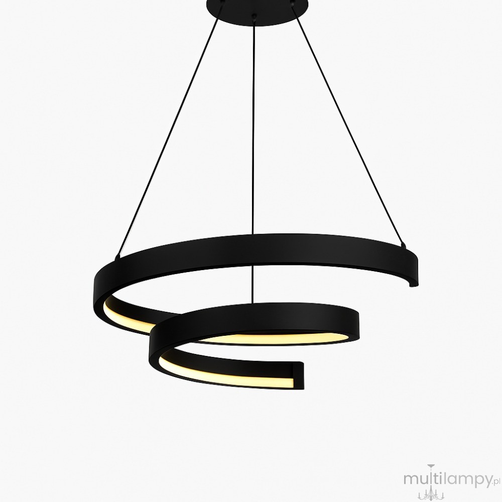 Toppo lampa wisząca LED 56W czarna 6032-0110