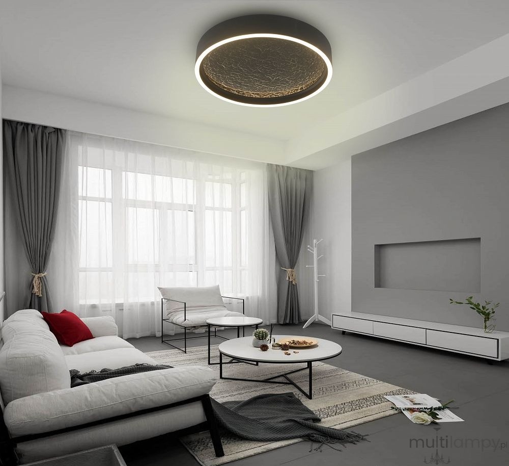 Bordeaux D40 plafon LED 40W czarny 9002-102M