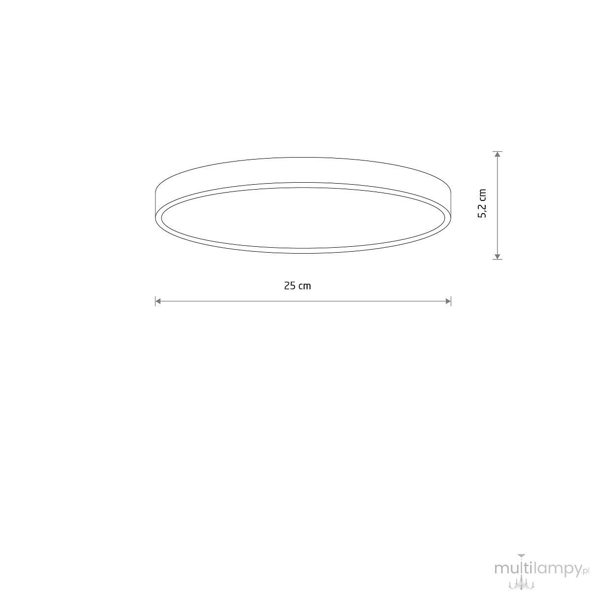Denia S plafon LED 15W 4000K biały 11755