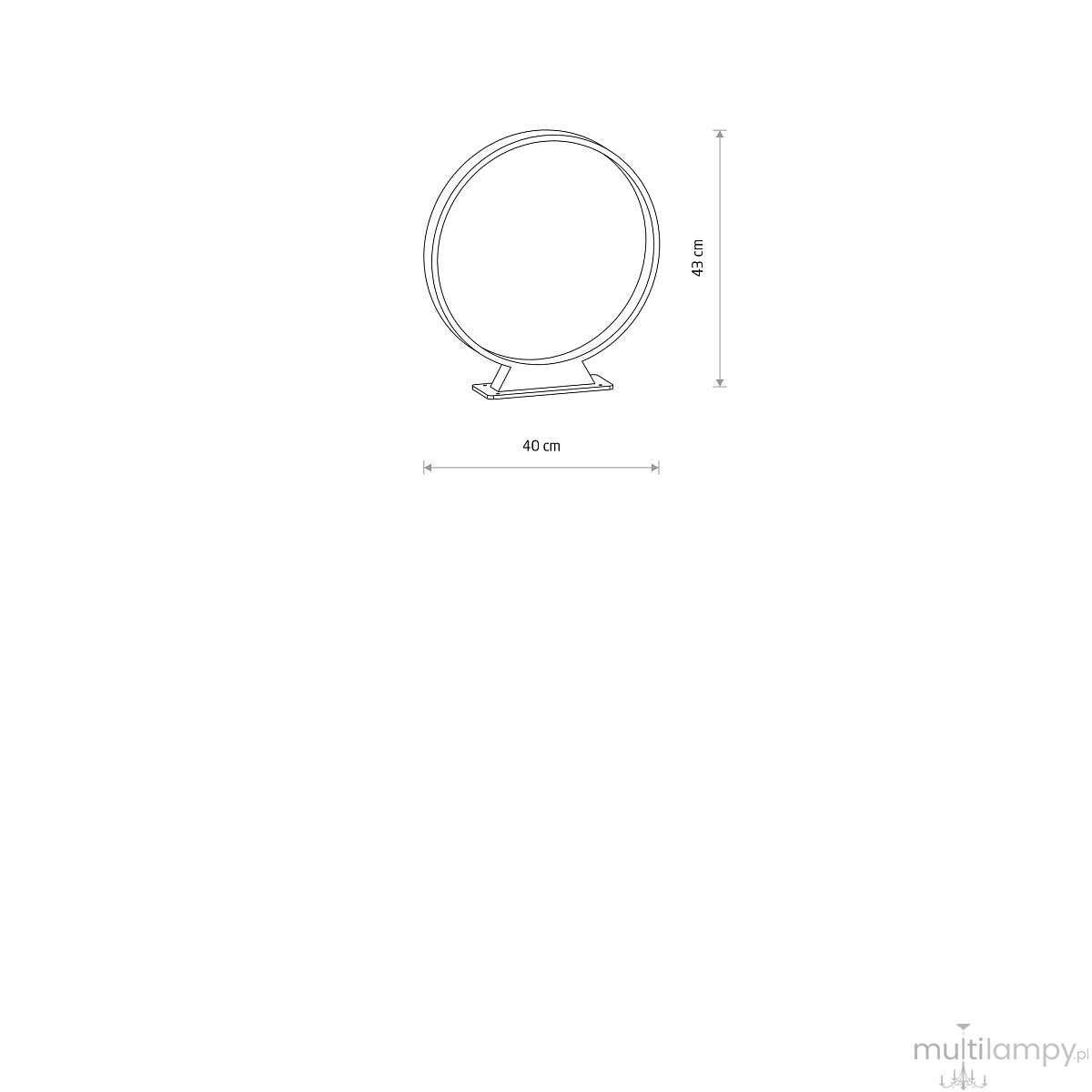 Liv lampa stojąca ogrodowa LED 6W 3000K IP54 czarna 11538