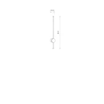 Orla S kinkiet LED 12W 3000K IP54 czarny 11548
