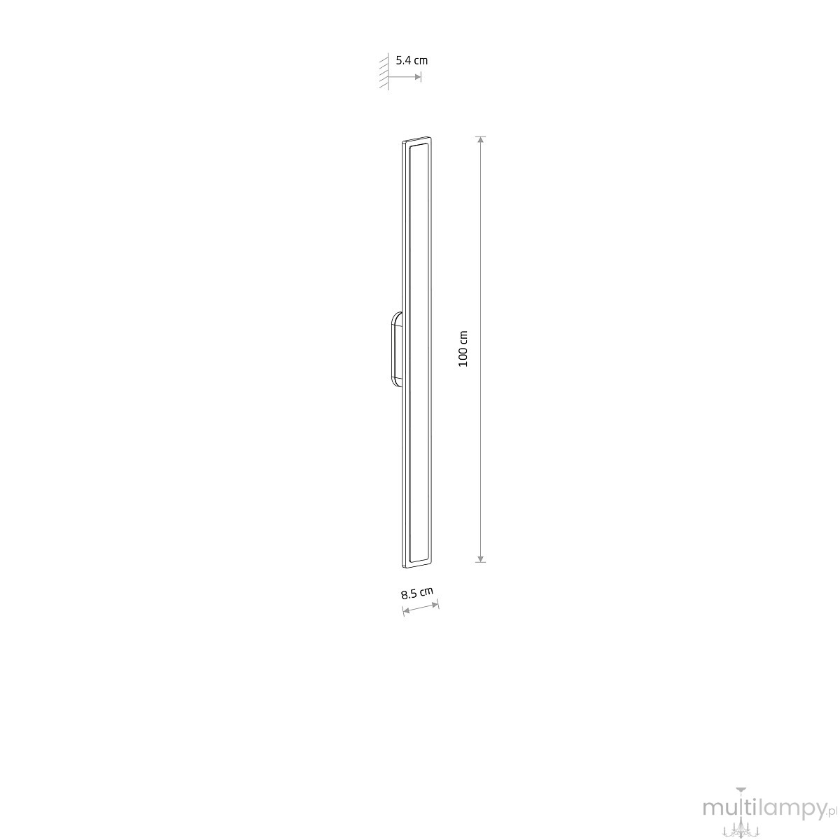 Isla H100 kinkiet elewacyjny LED 22W 3000K IP54 beżowy 11554