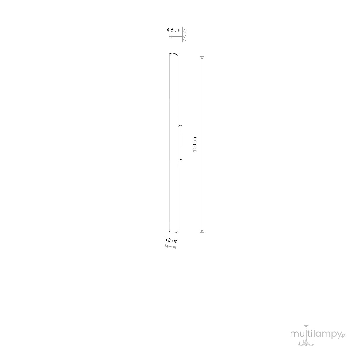Demi M kinkiet elewacyjny LED 18W 3000K IP54 beżowy 11556