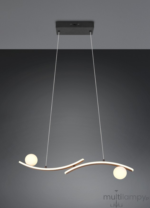 Napoli lampa wisząca 4xLED 27W CCT czarna 337910232