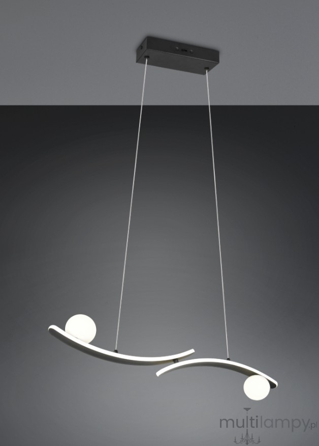 Napoli lampa wisząca 4xLED 27W CCT czarna 337910232