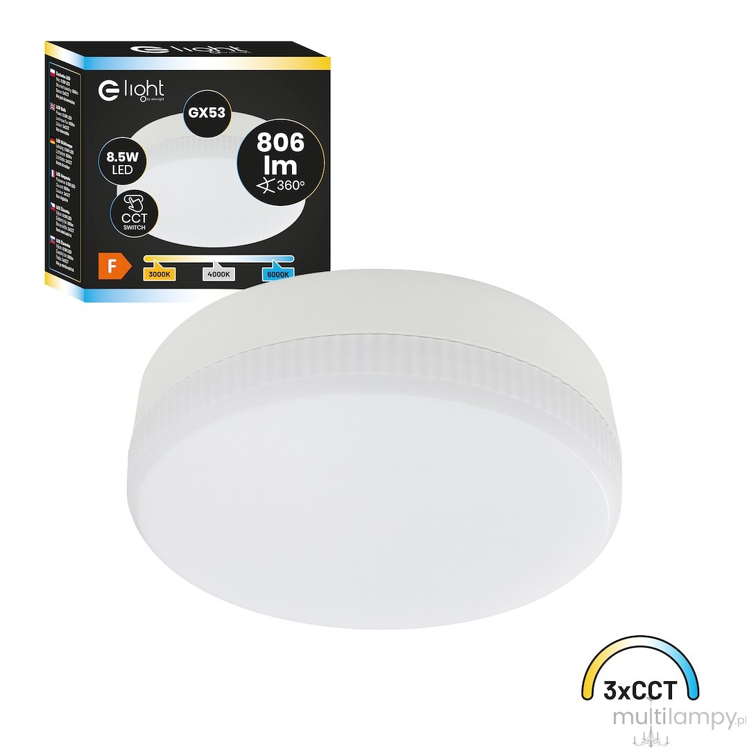 Żarówka LED GX53 8,5W CCT EKZA2463