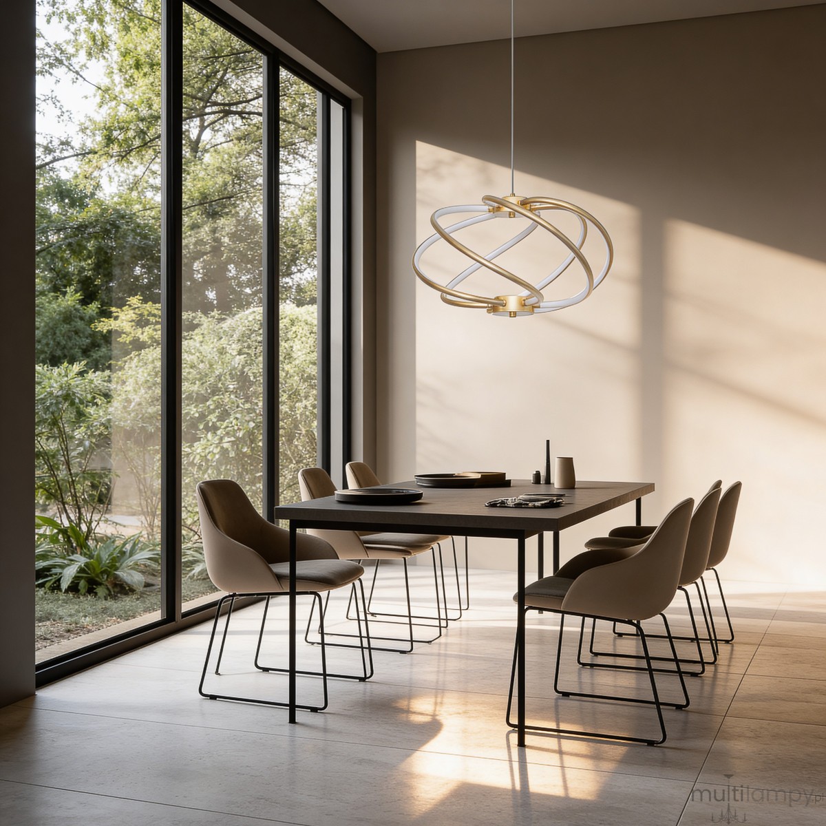 Kandor lampa wisząca LED 45W CCT złota LP-1425/1P GD