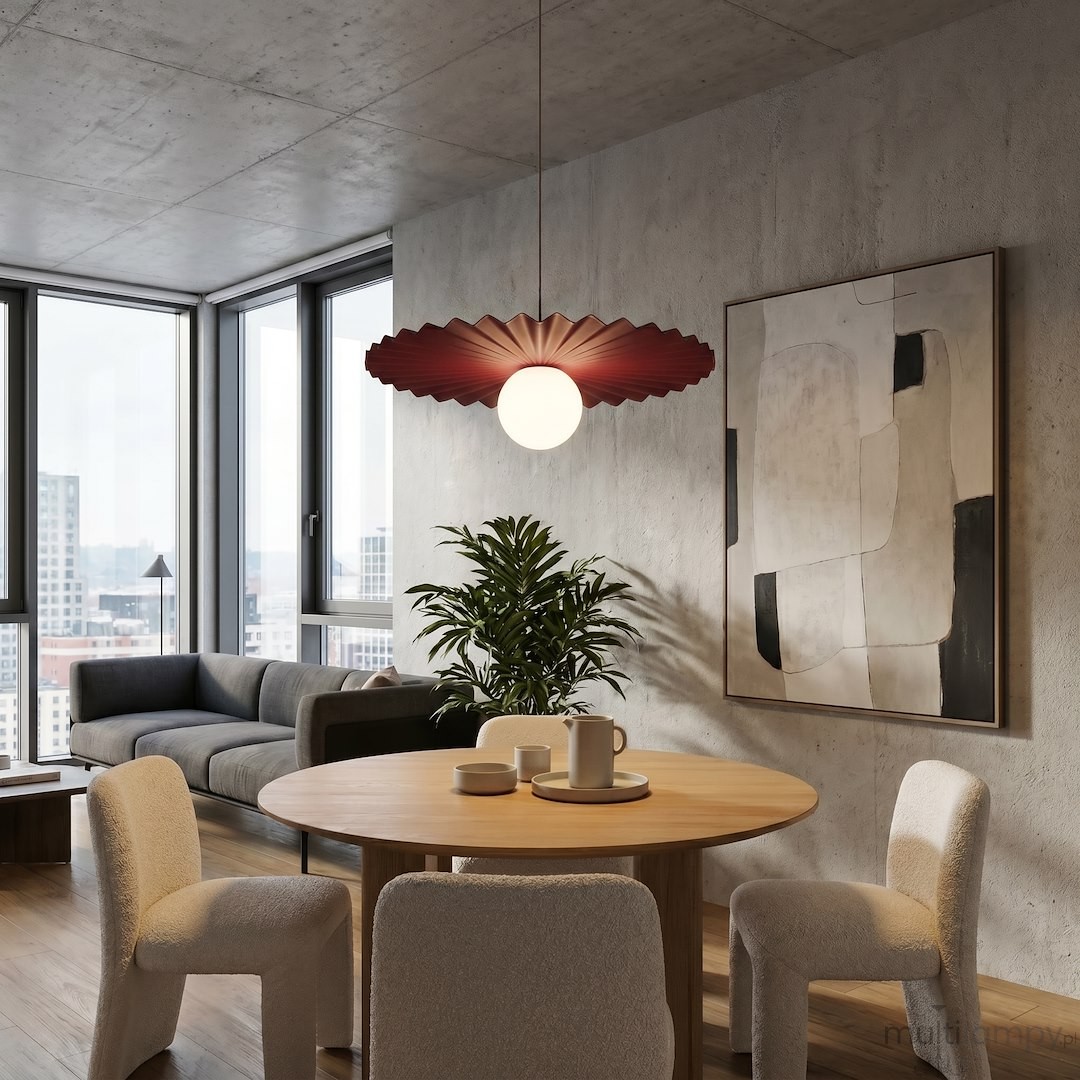 Umbra lampa wisząca 1xG9 burgund 1729/1-3.jpeg