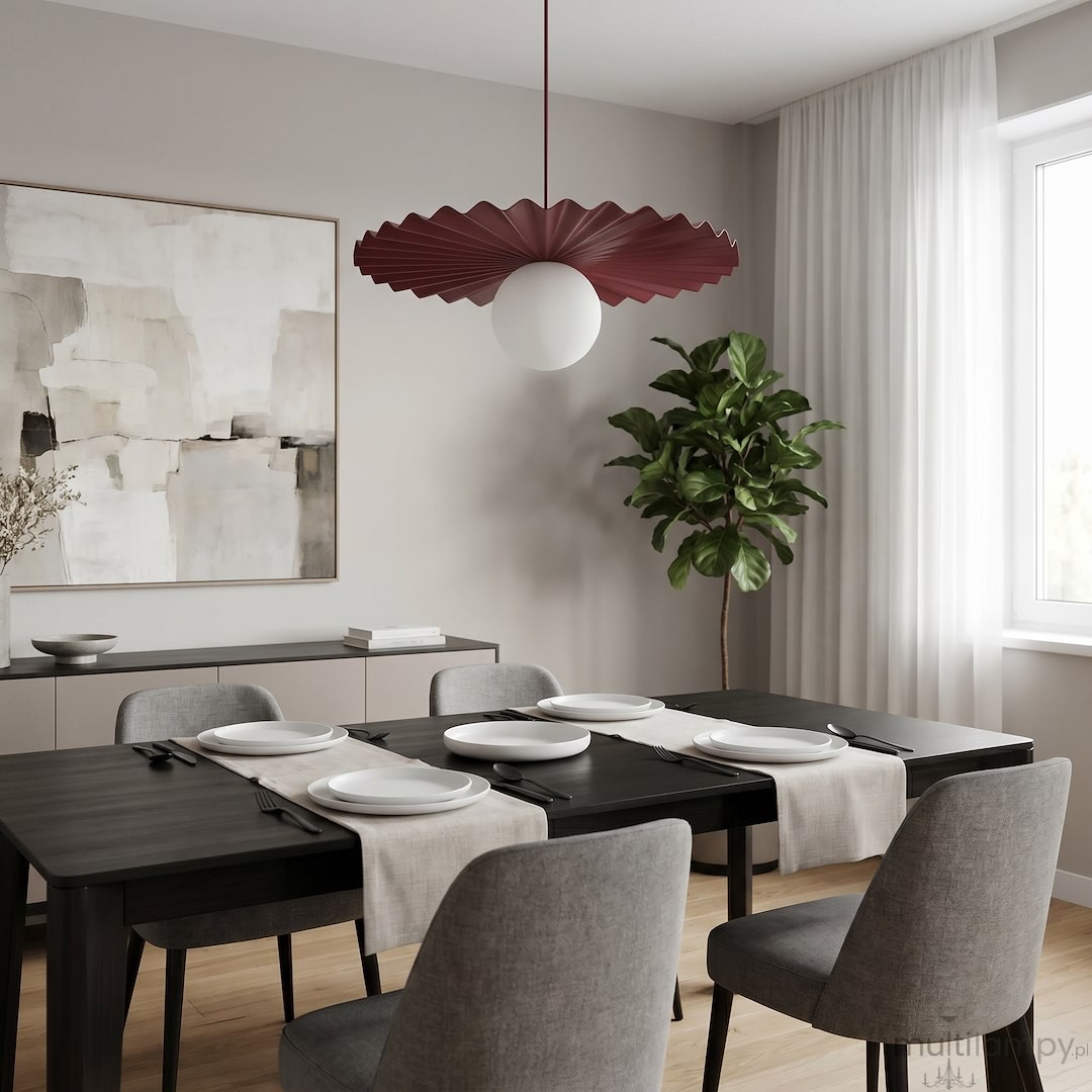 Umbra lampa wisząca 1xG9 burgund 1729/1