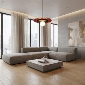 Umbra lampa wisząca 1xG9 burgund/czarna 1732/1