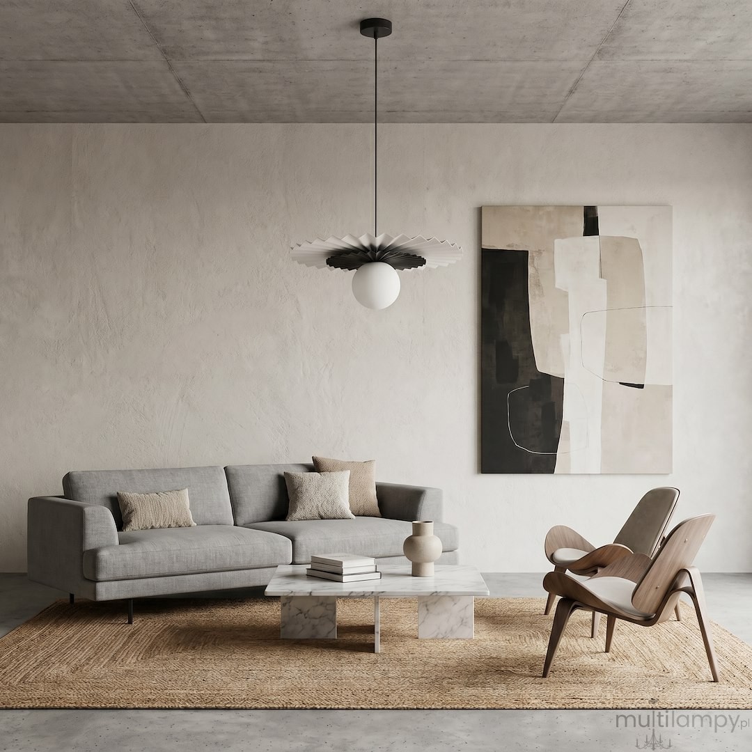Umbra lampa wisząca 1xG9 biała/czarna 1730/1