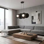 Umbra lampa wisząca 4xG9 czarna 1726/4